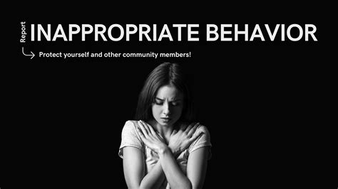 Reporting Inappropriate Behavior S Blog