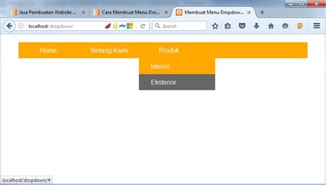 Cara Mudah Membuat Dropdown Menu Dengan Html Dan Css Webhozz Kalimalang