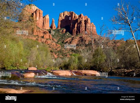 Oak Creek Canyon Red Rock State Park Sedona Arizona Usa Stock Photo