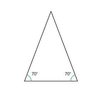 Finding missing angle measures in triangles. What is the measure of the missing angle? A. 20° B. 50° C. 60° D. 40° - Brainly.com