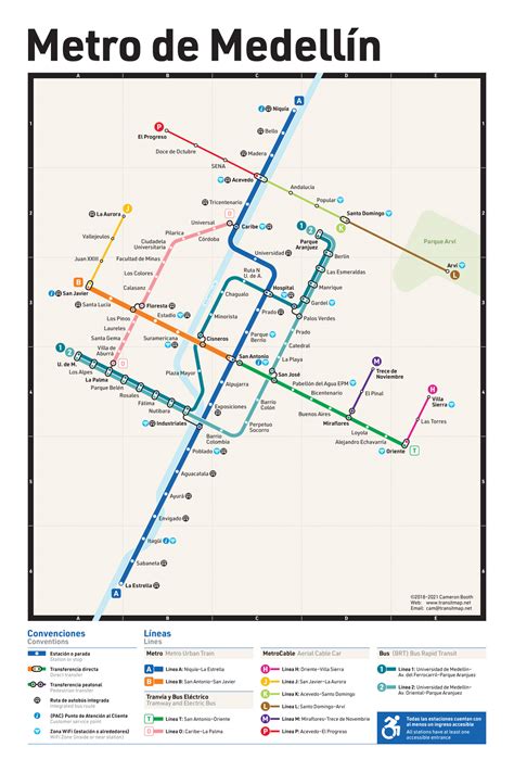 Official Map Metro De Medellin Colombia Mapa Del Metr