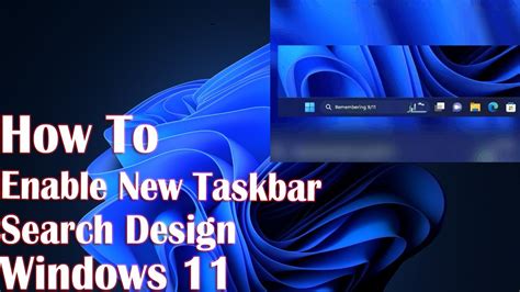 Enable New Taskbar Search Design In Windows 11 25197 How To Fix Youtube
