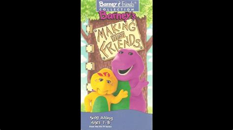 Barneys Making New Friends 1995 Vhs Youtube