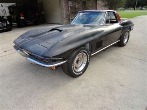 1967 Corvette Convertible C2 Project Car No Reserve Runs And Drives Ncrs