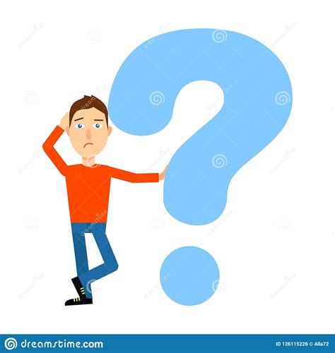 Questions Above Head Puzzled Guy With Question Marks