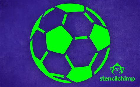 Soccer Stencil Soccer Ball Stencil Sport Stencil Sport Etsy