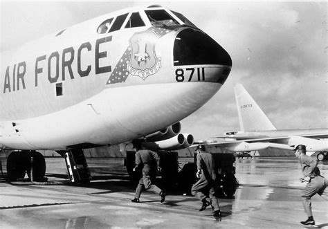Boeing B 52 Of 22nd Bomb Wing Sac Alert March Afb 1965 Us