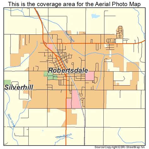 Aerial Photography Map of Robertsdale, AL Alabama