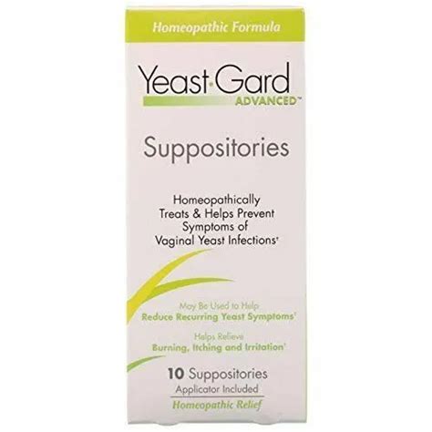 Yeast Gard Advanced Homeophatic Formula Vaginal Suppositories 10 Count Pack Of 2 27 17 Picclick