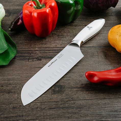 7 Inch Santoku Knife Professional Kitchen Knife Vegetable Knife With