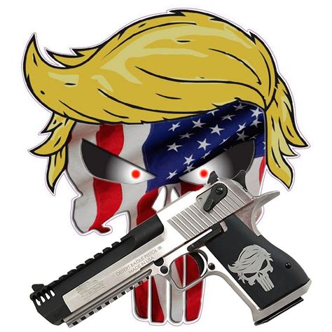 Демократы заплачут от страха Пистолет Desert Eagle Punisher Trump