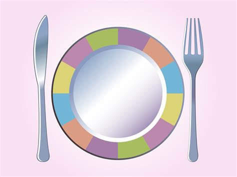 Colorful Plate Vector Vector Art And Graphics
