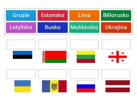 Vlajky států východní Evropy Match up