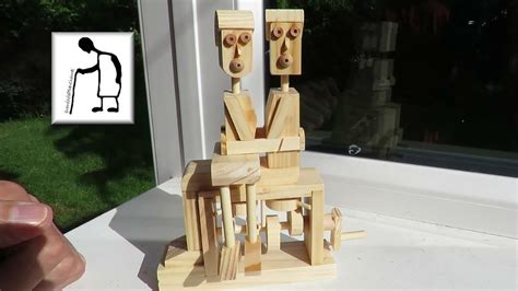 Timberkits Wooden Automata Kissing Couple Full Build Youtube