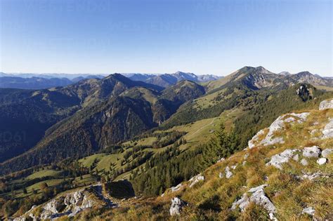 Germany Bavaria Mangfall Mountains Stock Photo