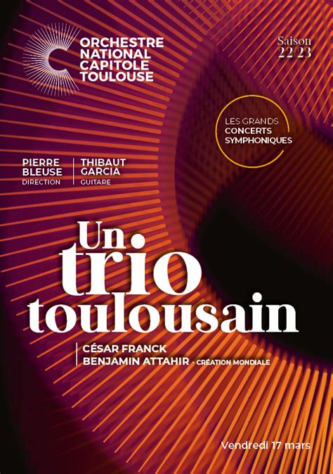 Programme Du Mars Orchestre National Capitole Toulouse