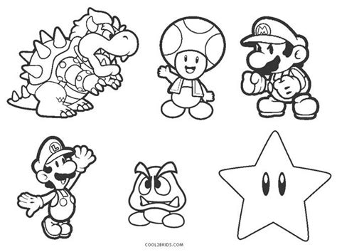 Dibujos De Super Mario Bros Para Colorear Páginas Para Imprimir
