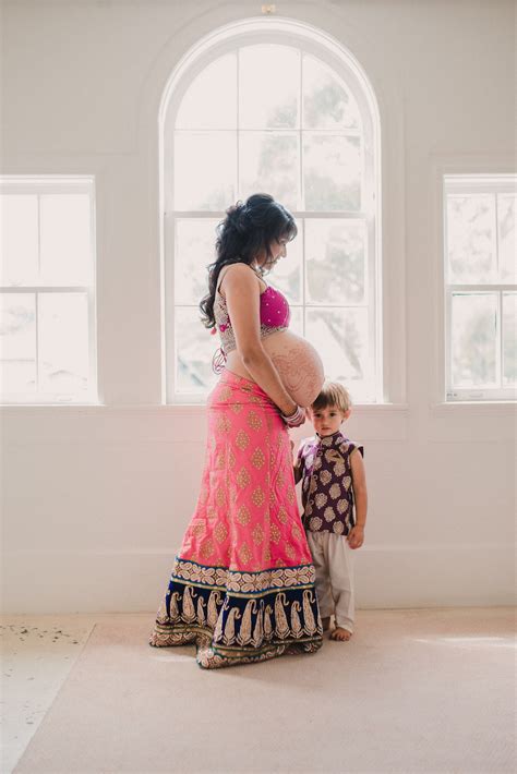 My Pop Of Color Indian Maternity Photo Shoot Bindis And Bottles