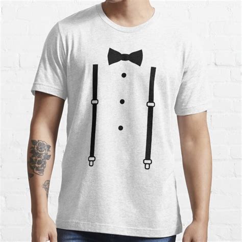 Bow Tie With Suspender T Shirt For Sale By Podcenter Redbubble