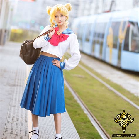 Sailor Moon Mako School Uniform Inspired Cosplay Costume