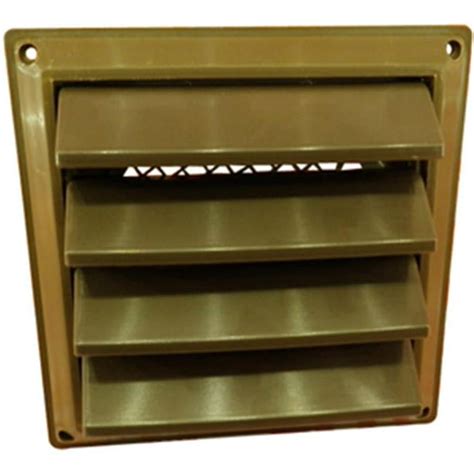 Lambro 606b 6 In Brown Plastic Louvered Vent Pack Of 6