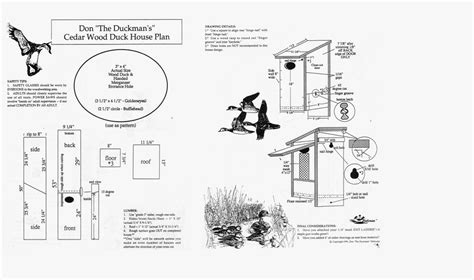 The plan shown here explains how to divide the. Wood Duck House Plans Free | Home House Floor Plans