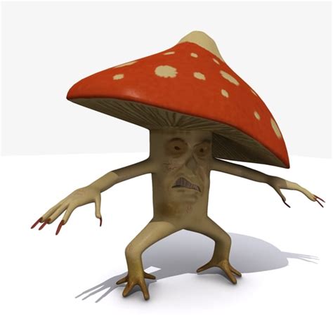 3ds Max Evil Mushroom