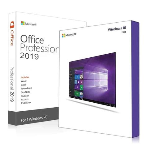 Windows 10 Pro Office 2019 Professional Plus Bundle Instant