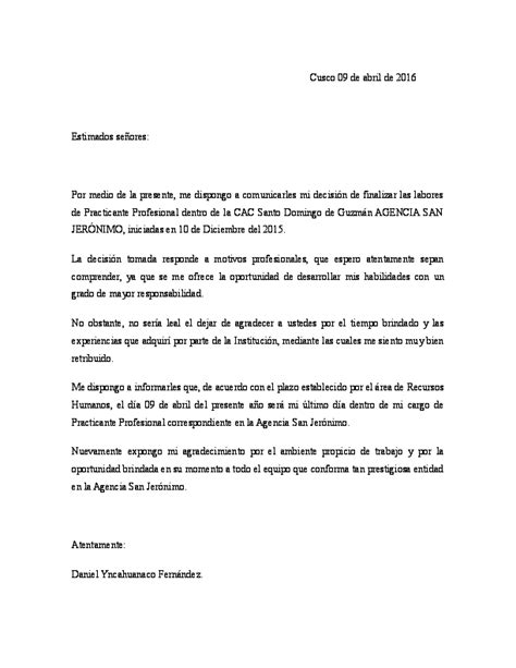Ejemplo Carta De Terminacion De Practicas Profesionales Modelo De Informe Images