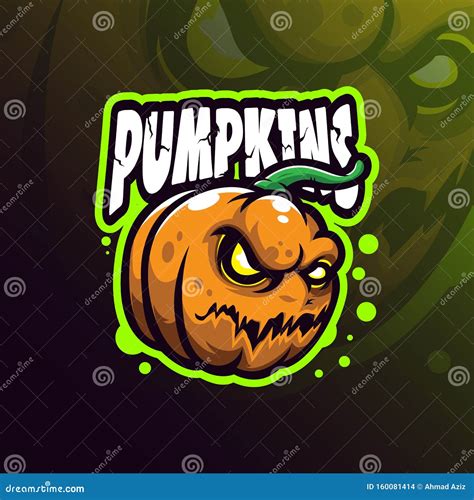 Pumpkins Mascot Logo Design Vector With Modern Illustration Concept