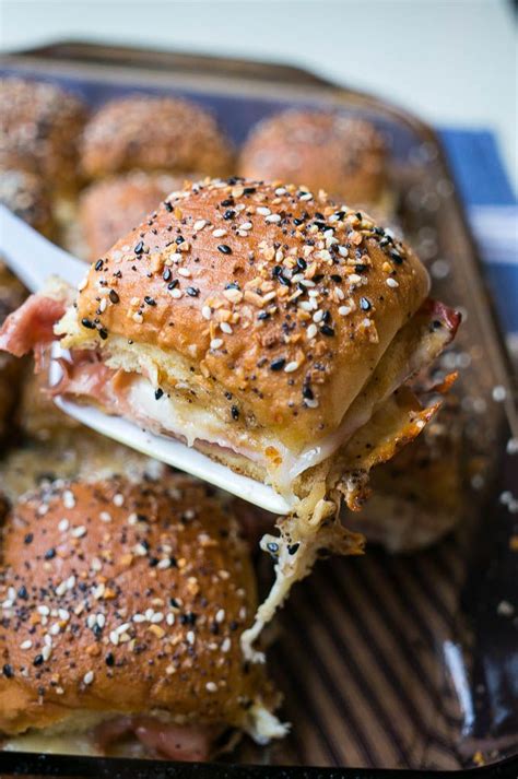 Cats often love cheese, and the protein in it can be good for them. Everything Bagel Ham and Cheese Sliders | Recipe | Food ...