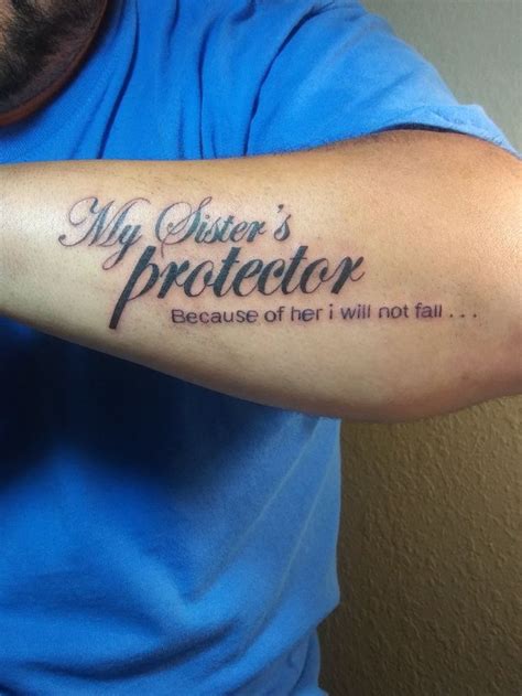 Pin By Jose Campos On Tats Sister Protector Tattoos My Sister