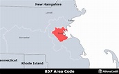857 Area Code - Location map, time zone, and phone lookup