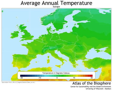 Climate Map Of Europe