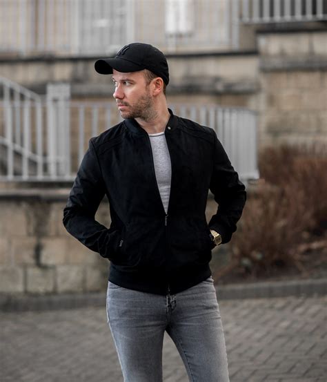 Styling A Black Suede Bomber Jacket Your Average Guy