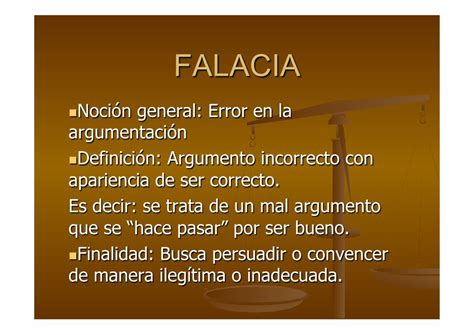 PDF Falacias Definición y clasificación n Definición Argumento