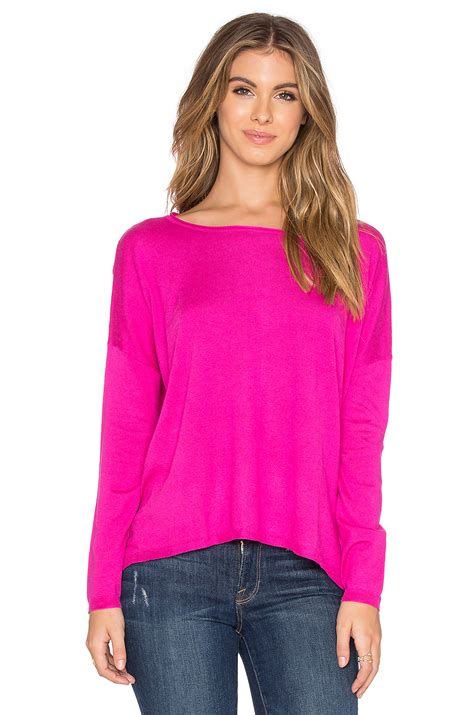 Splendid Cashmere Sweater In Pink Lyst