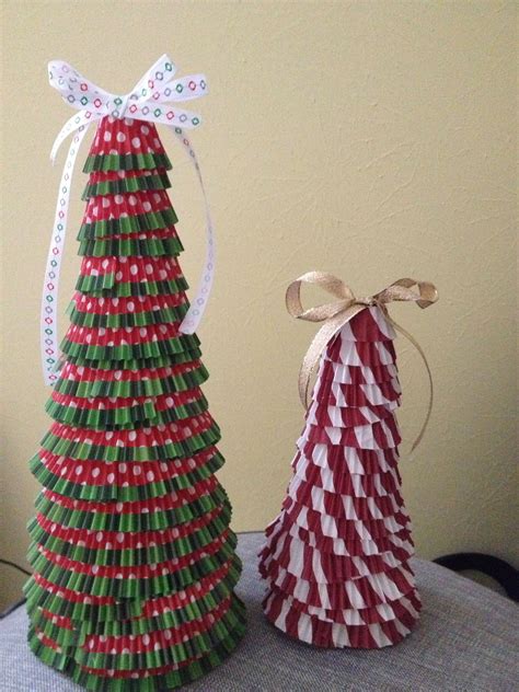 Cupcake Liner Christmas Trees Was Super Easy Christmas Crafts