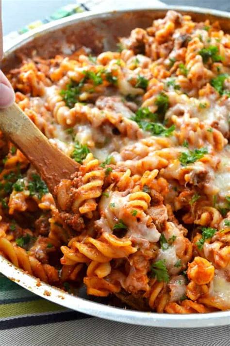 Diabetic Dinner Made With Ground Beef Recipe Cheesy Ground Beef Pasta