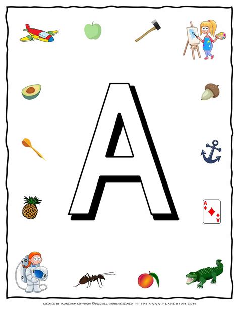 Alphabet With Objects