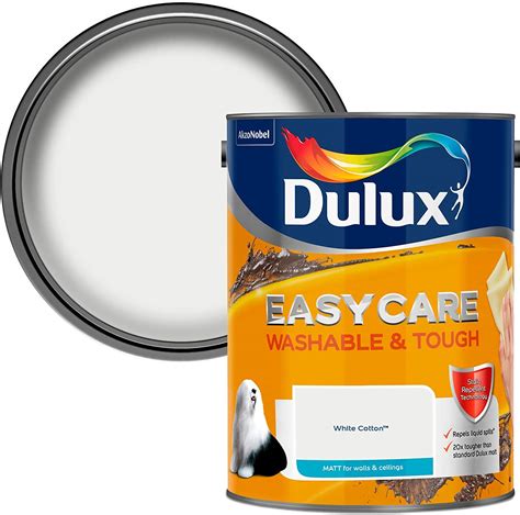 Dulux 5293163 Easycare Washable And Tough Matt Emulsion Paint White