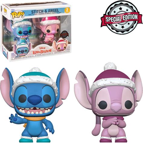 Funko Pop Stitch And Angel Holiday Lilo And Stitch Disney Two Pack