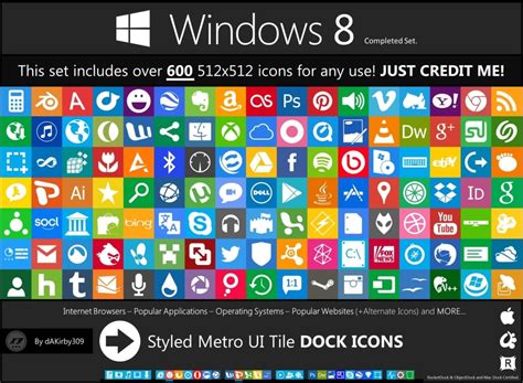 Metro Ui Dock Icon Set 678 Icons By Dakirby309
