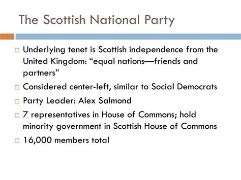 Ppt The Scottish National Party Powerpoint Presentation Free