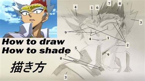 How To Draw Ryuga Beyblade ベイブレード 竜牙 描き方 Youtube