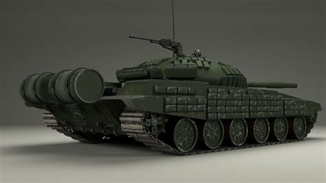 T 72 Russian Tank 3d Model Max Obj 3ds Fbx