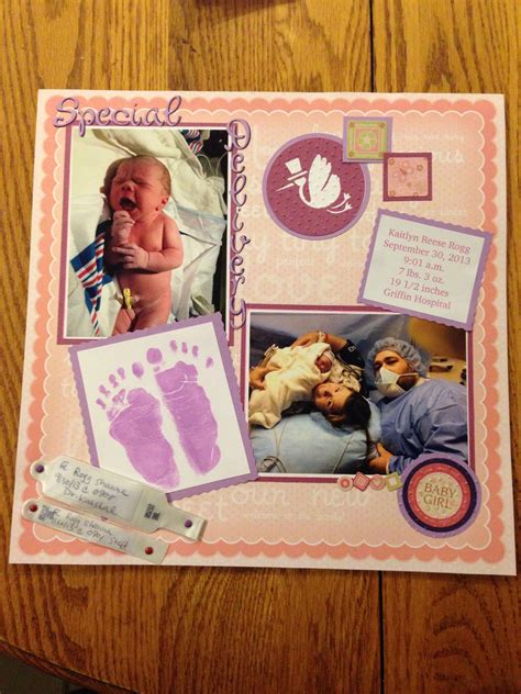 8 Scrapbook Layouts For Your Baby Newborn Artofit