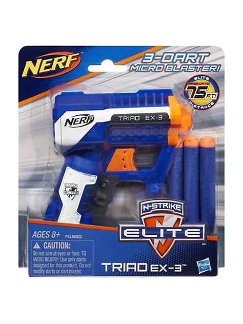 Nerf N Strike Elite Triad Ex 3 Blaster Nerf Gun Thebay
