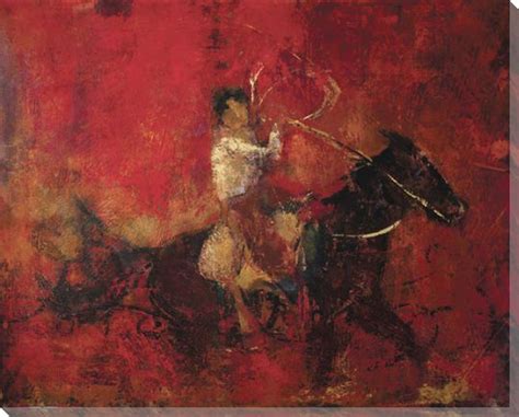 Heading Home Cowboy And Horses Wrapped Canvas Giclee Print Wall Decor
