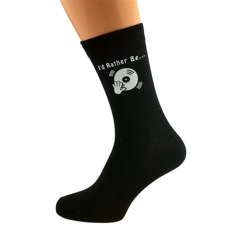 Id Rather Be Dj With Playing Record Music Socks Music Images Mens